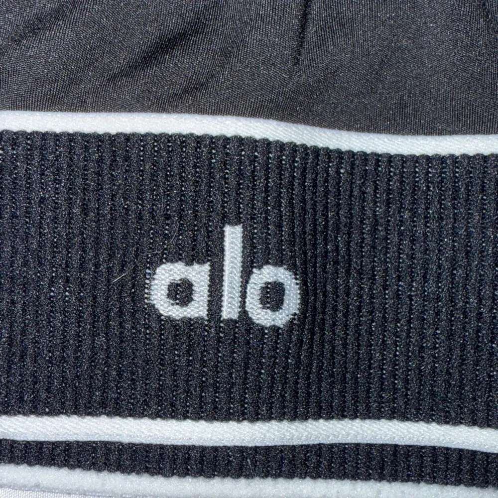 ALO Yoga Black Athletic Tank Top with Logo
